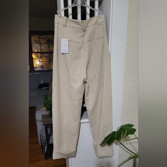 & Other Stories Cream Wide-Leg Pants - Picture 2 of 7